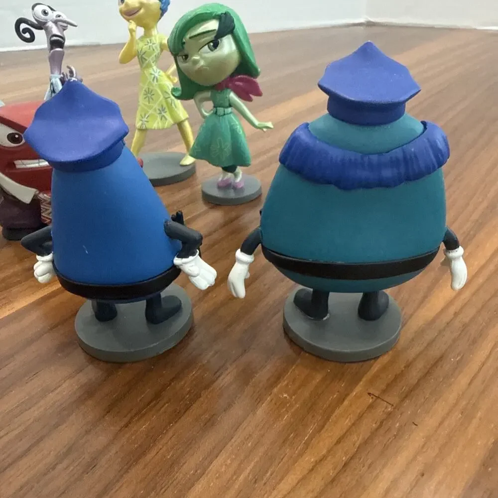 Disney Infinity 3.0 Inside Out Playset Lot 7-Disgust, Sadness, Joy, Anger, Cops